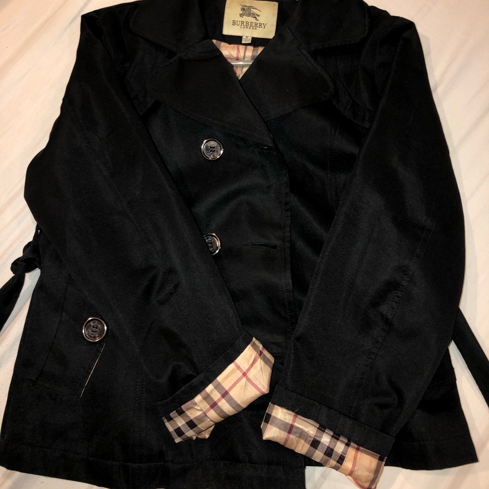 Burberry short trench coat